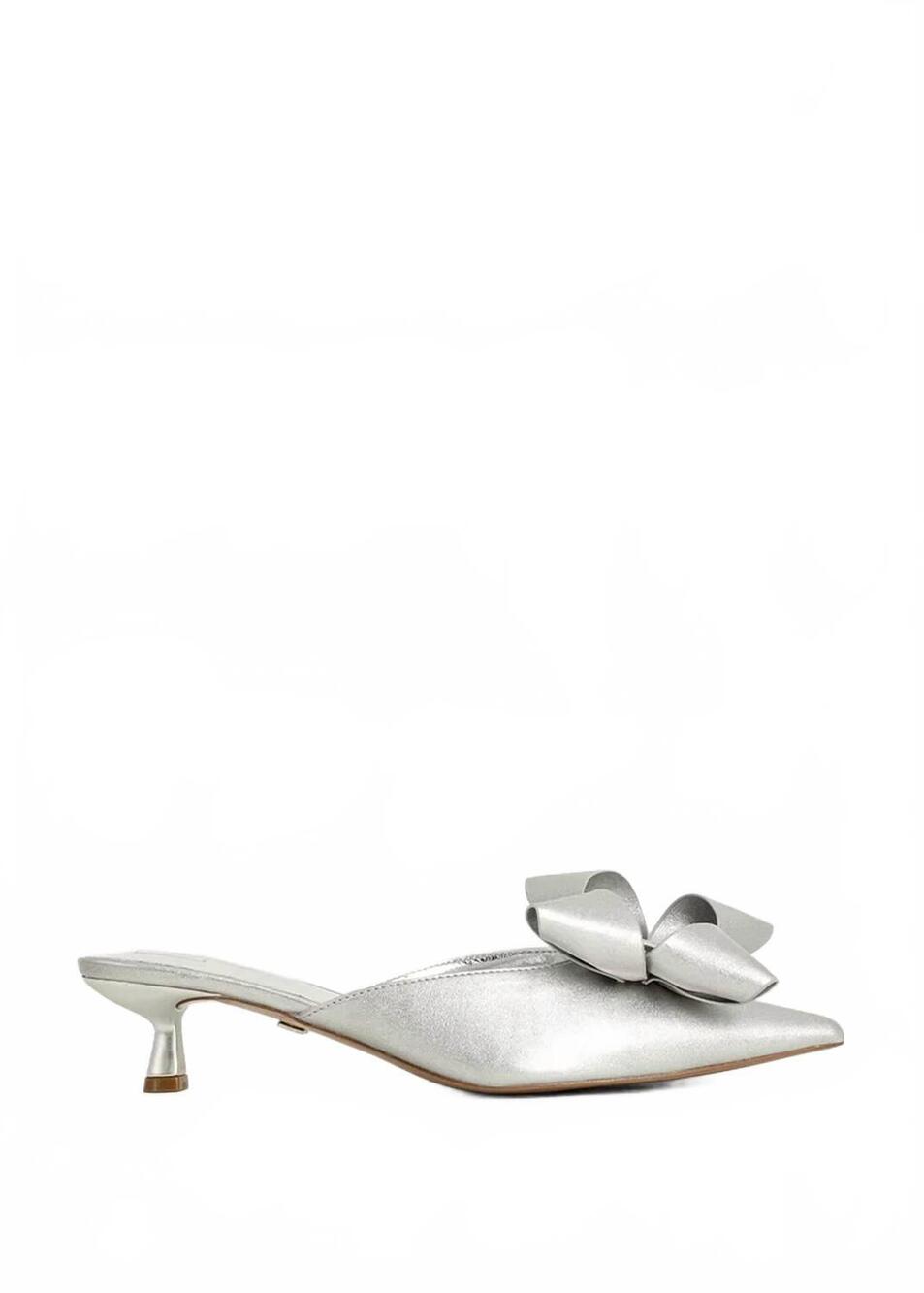 NEW SHU SHOP women's nell heels in silver